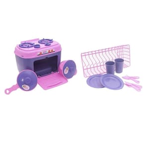 Kit Infantil Cozinha Geladeira Fogão Microondas Panela 28P