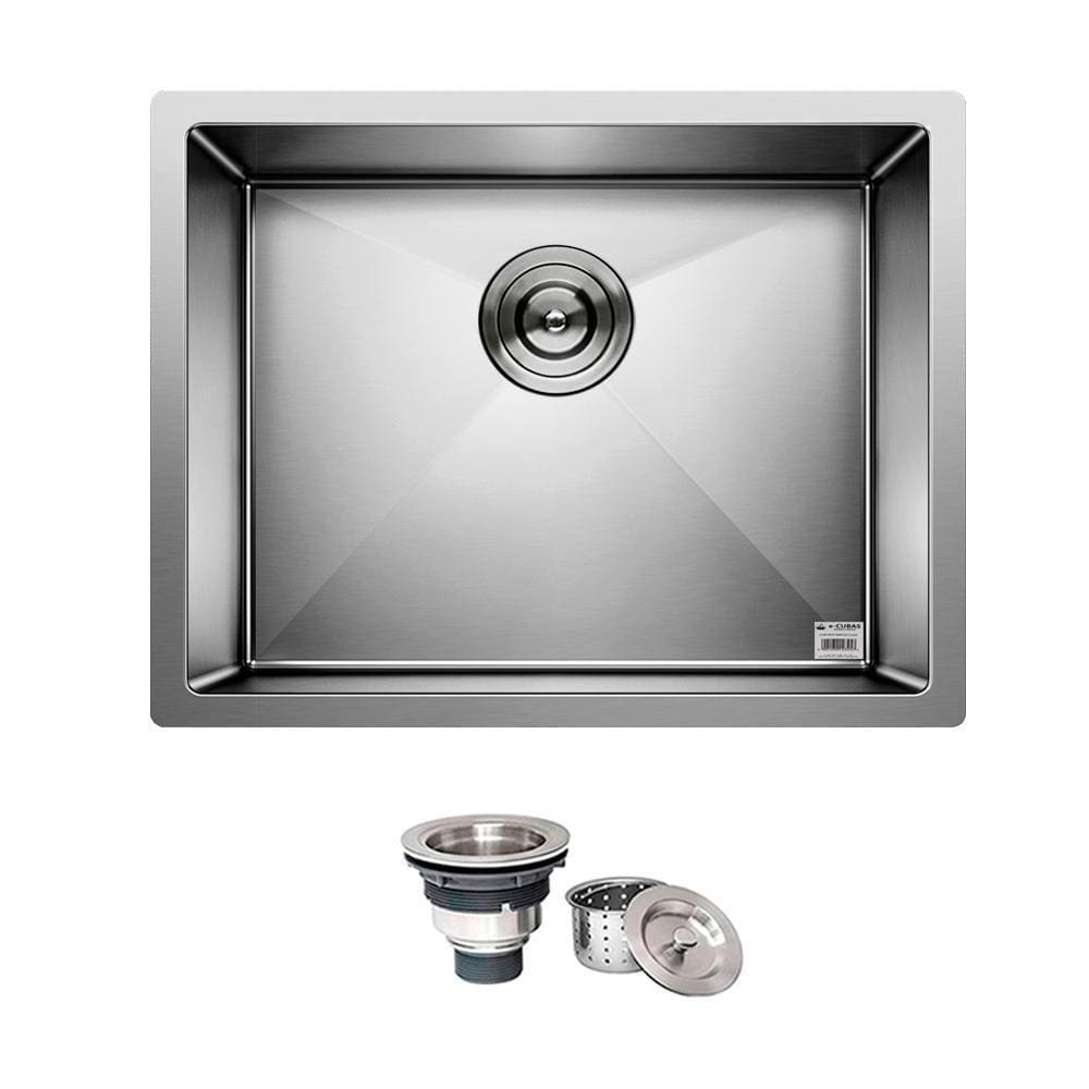 Cuba Quadrada Inox 304 Gourmet 5040 Com Válvula - Ec042