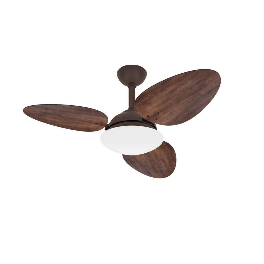 Ventilador Teto Turbo Marrom Trevo 3 Pás Imbuia Ventax 220V