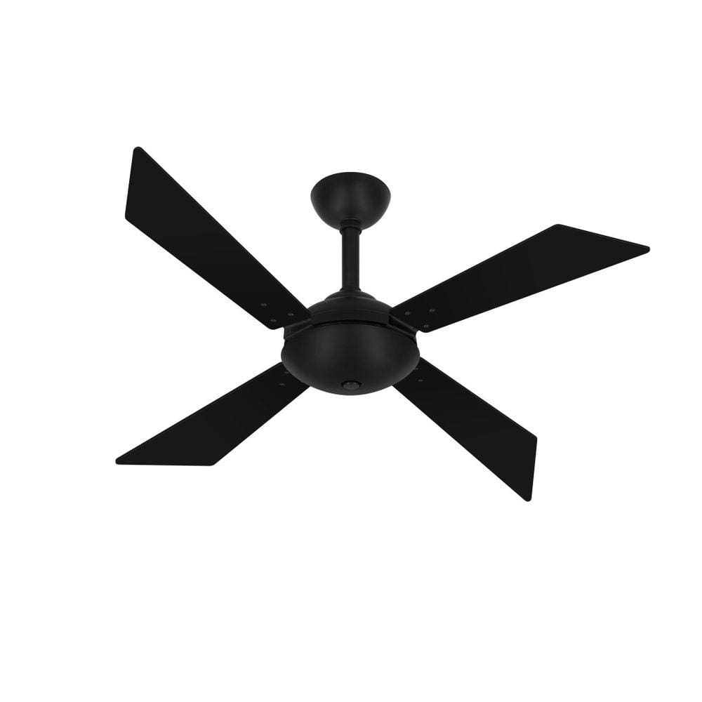 Ventilador Teto Tech Preto 4 Pás Turbo Econômico Ventax 220V