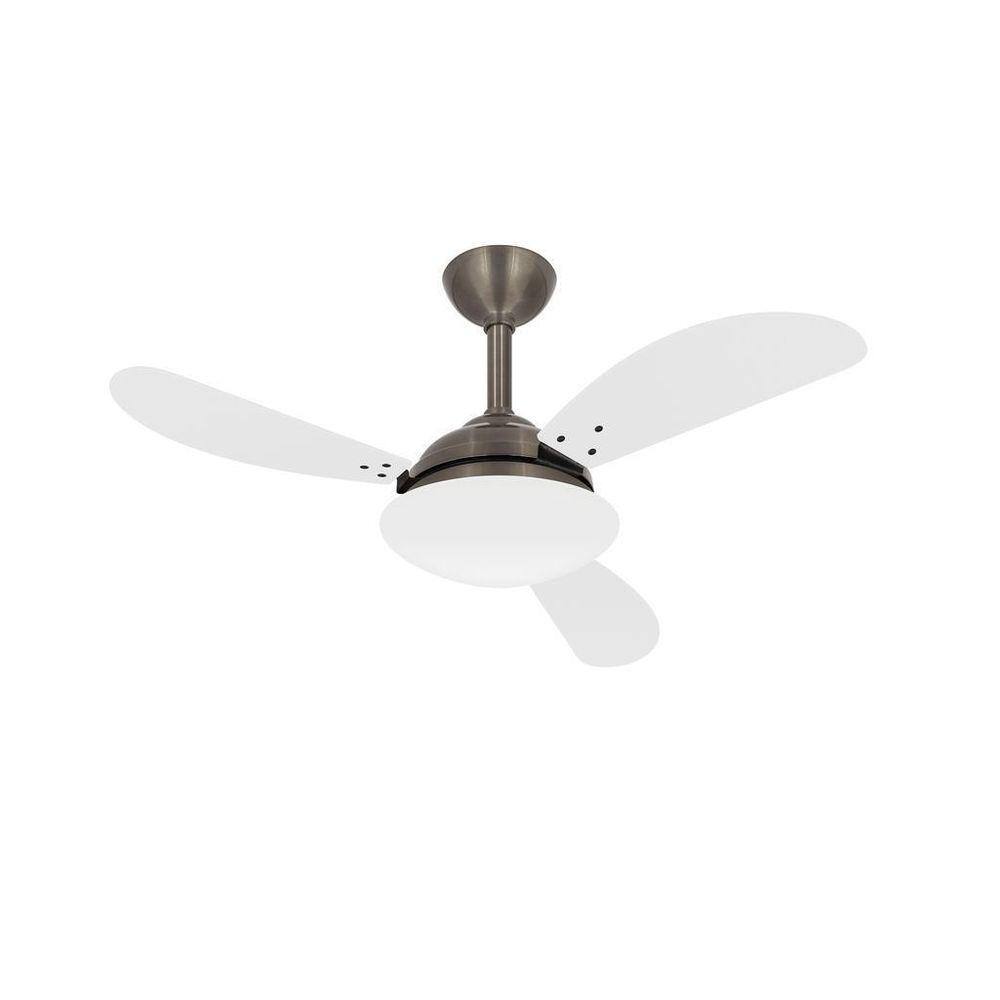Ventilador Teto Bronze Fly 3 Pás Sala Silencioso Ventax 110V