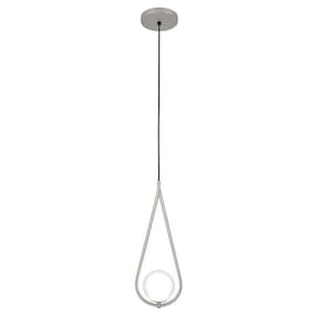 Luminária Teto Pendente Gota Globo Vidro Cozinha Mesa Prata