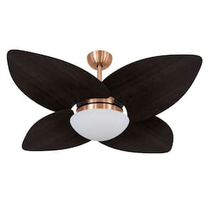 Ventilador de Teto Volare Cobre Vidro Dunamis Tabaco 110V