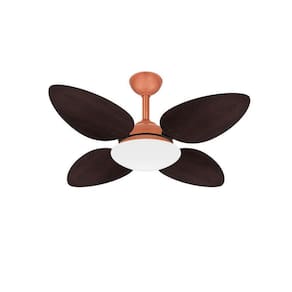 Ventilador Teto Silencioso Sala 4 Pás Mdf Pétalo Ventax 110V