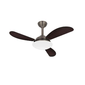 Ventilador Teto Bronze Fly 3 Pás Potente Quarto Ventax 220V