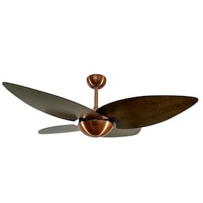 Ventilador Teto Cobre Office 4 Pás Big Flower Volare