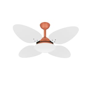 Ventilador Teto Cobre 4 Pás Trevo Econômico Sala Ventax 220V