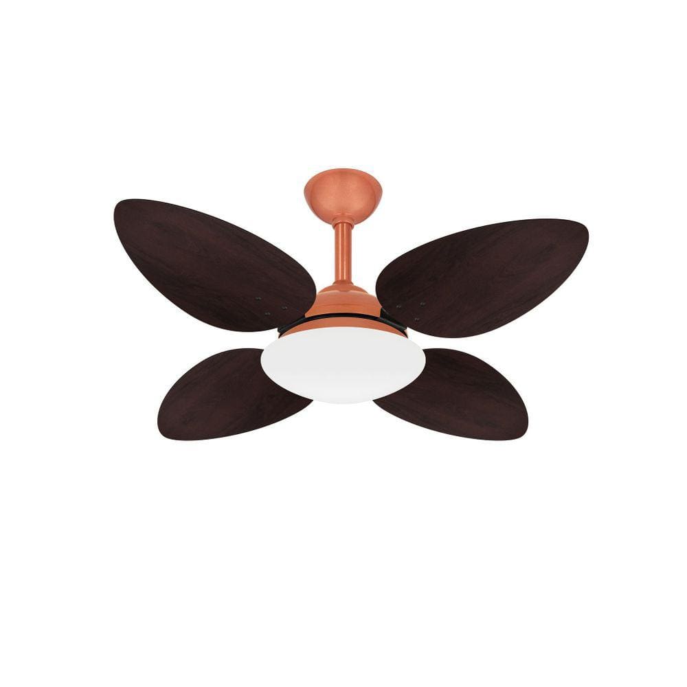 Ventilador De Teto Cobre Pétalo 4 Pás Mdf Turbo Ventax 220V