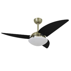 Ventilador De Teto Volare Bronze Class Preto 3 Pás 110V