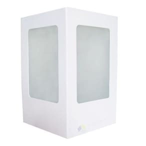 10X Arandela Triangular Poptem Aluminio Branca