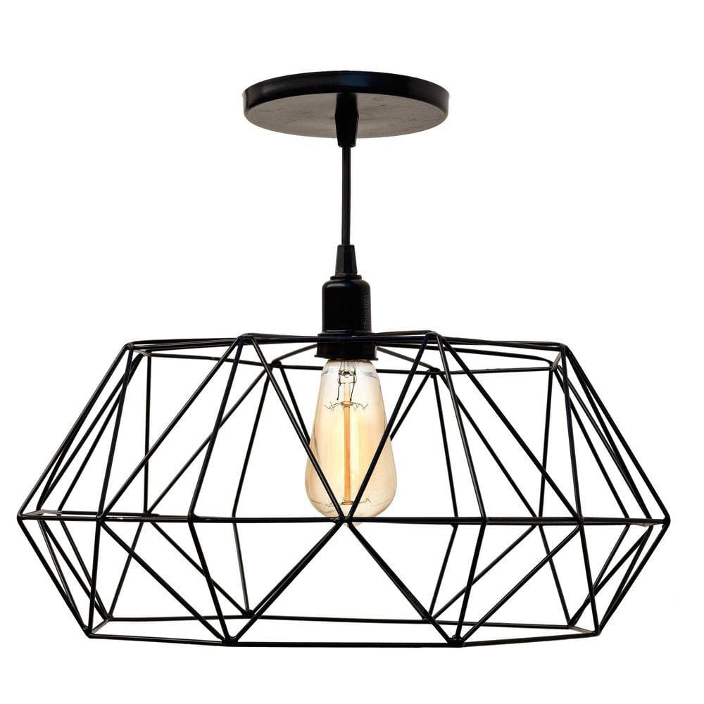 3X Pendente Aramado Poptem Galaxy Preto