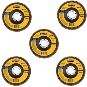 Kit 5 Disco Flap G80 115 X 22,23Mm Dw8309Br Dewalt