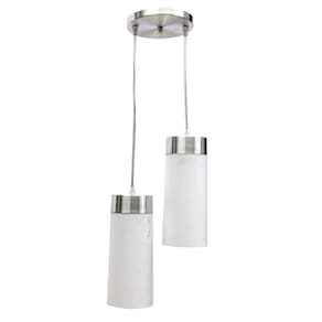3X Pendente Copo Termo Poptem 2 Lampadas Branco