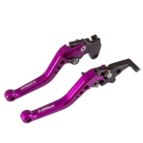 Par Manete Alavanca Esportivo Roxo Cg 125 150 160 Off Racer