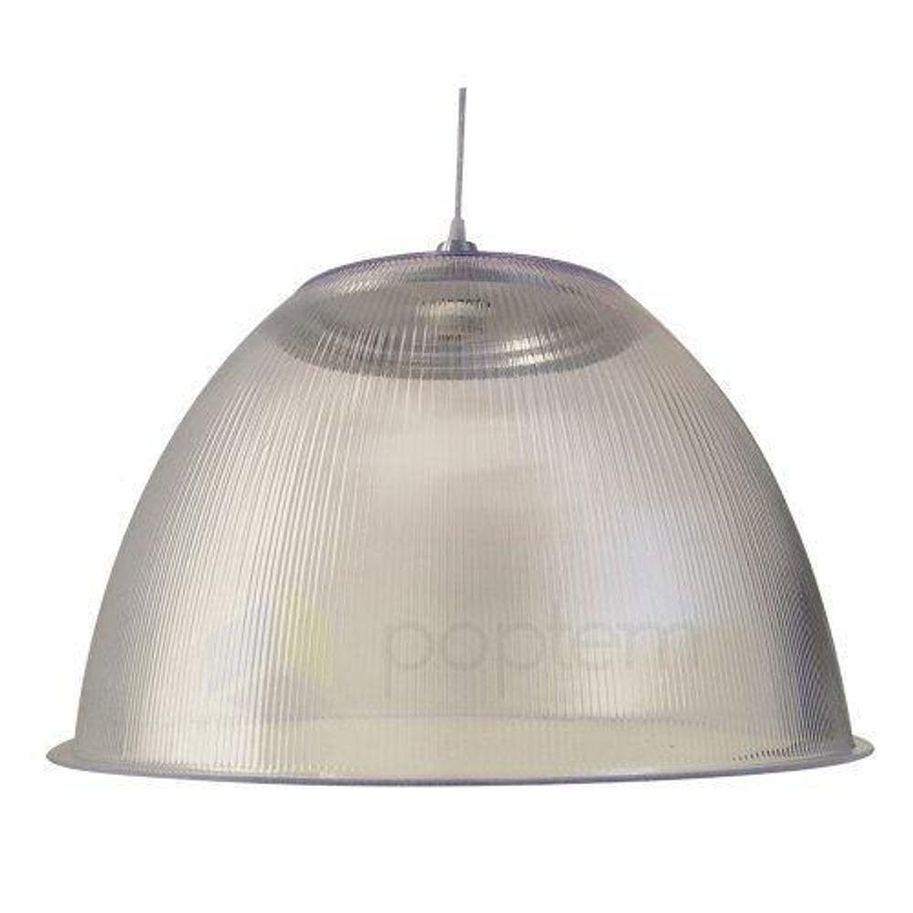 4X Pendente Prismatico Poptem 22 Canopla Pequena Cristal