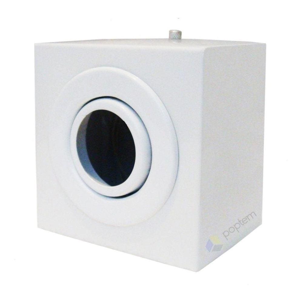 3X Spot Sobrepor Poptem Dicroico 1 Lampada Branco