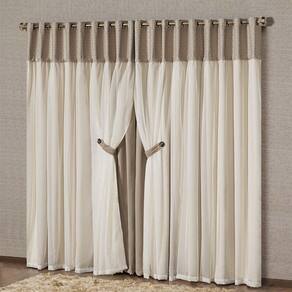 Cortina Dubai Blackout 2M X 1,70M Chocolate