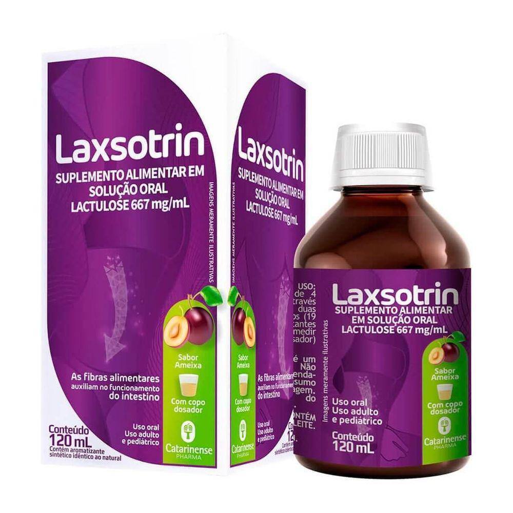 Laxsotrin Suplemento Alimentar Sabor Ameixa - 120Ml
