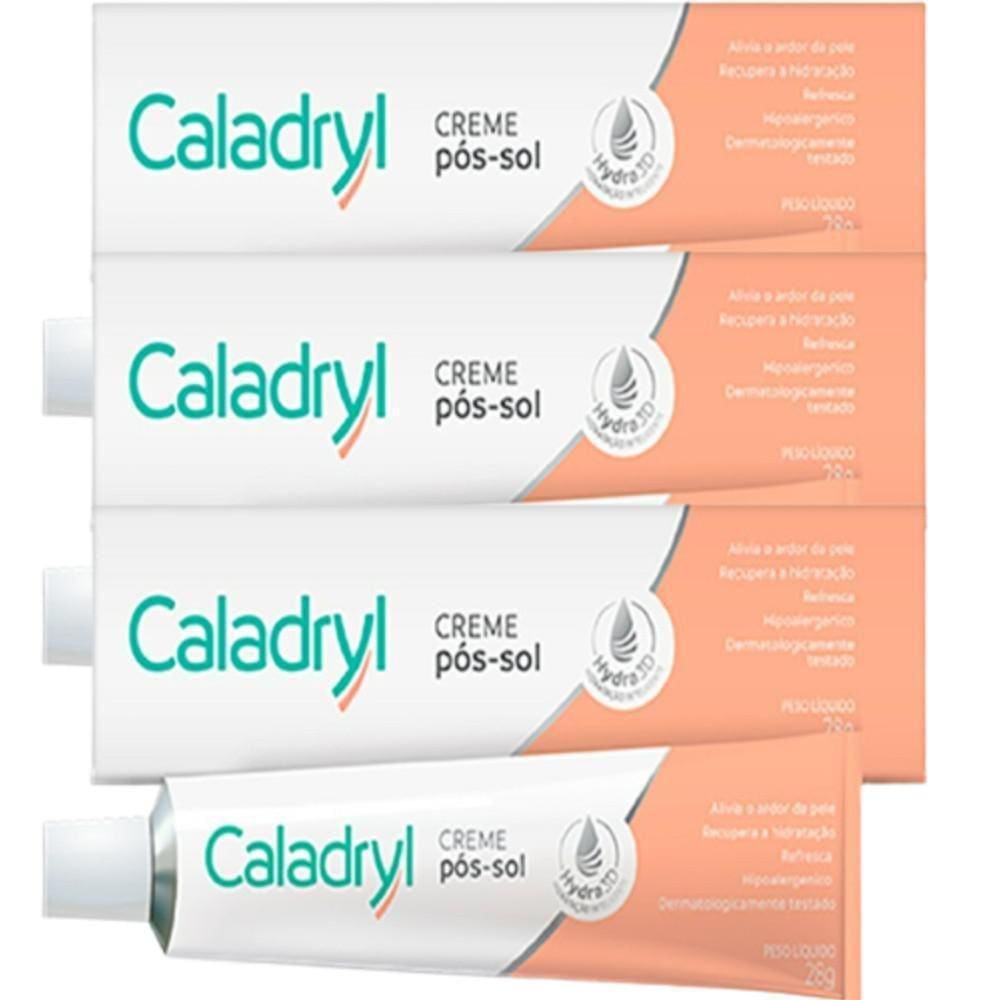 Kit 3 Un Caladryl Creme Pos Sol 28G