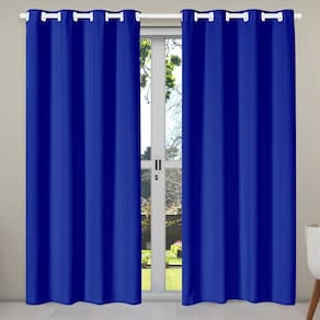 Cortina Isa Varão Oxford 2,80Mx2,30M Azul Royal