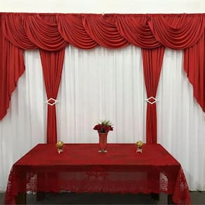 Cortina Mara Para Varão Duplo 4Mx2,60M Vermelho E Branco