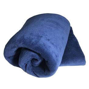 Manta Queen Blush Felpuda Azul Marinho 2,40X2,20M