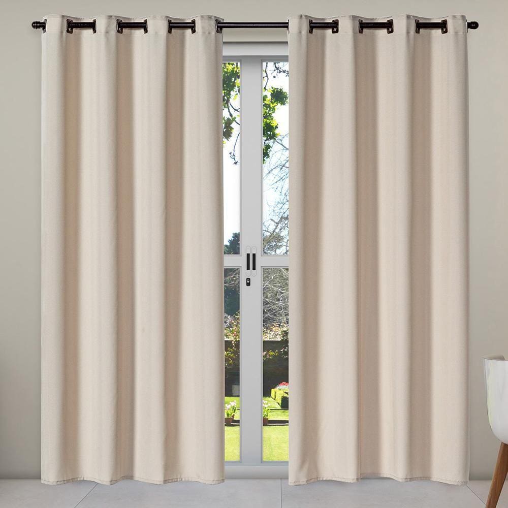 Cortina Isa Varão Tecido Oxford 4,00Mx2,50M Avelã