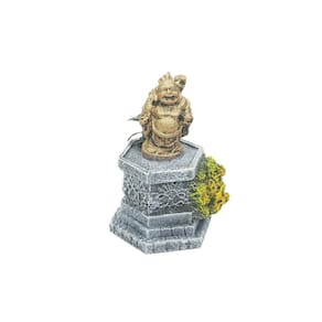 Enfeite Para Aquário - Buda Pequeno Com Arranjo