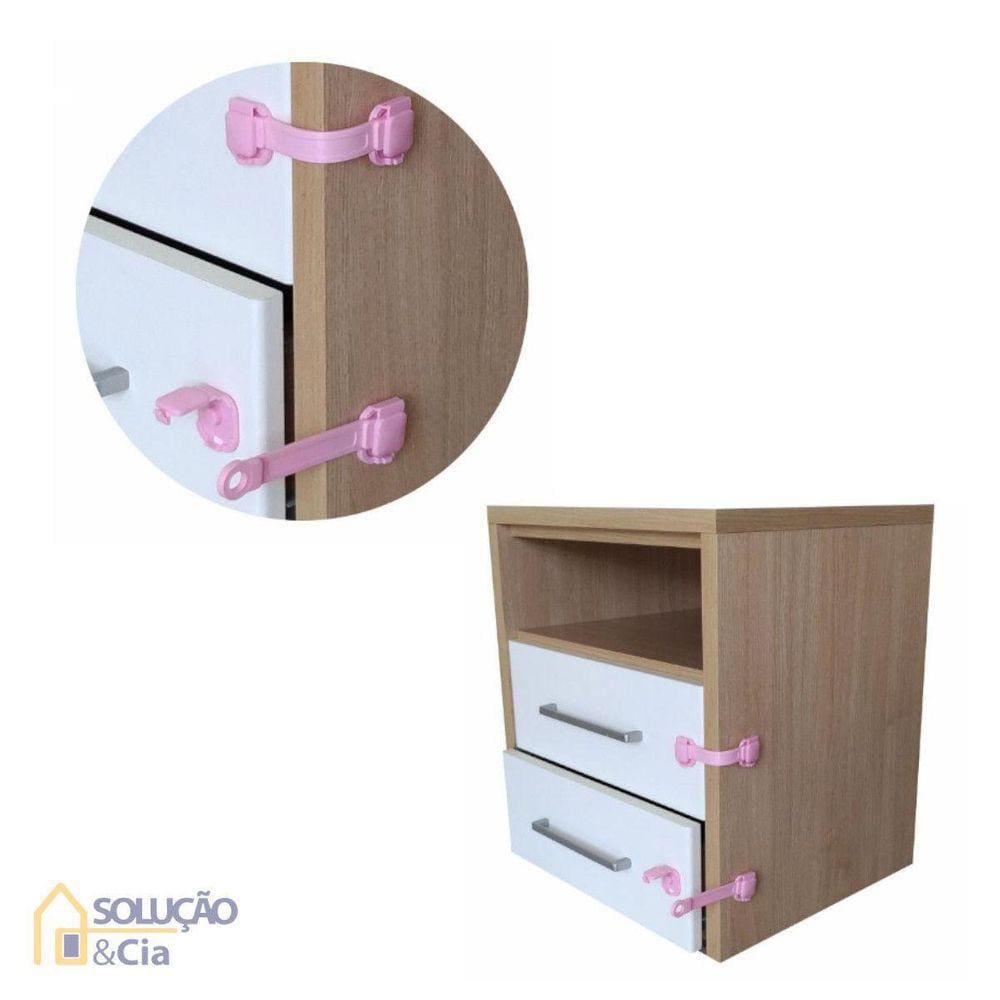 Trava Flexível Para Gavetas Rosa