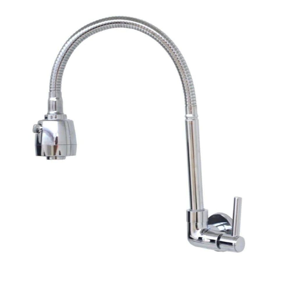 Torneira Gourmet Cromada Duplo Jato Parede