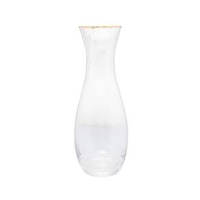Decanter De Cristal Fino Taj 1,15L Fio Borda Dourada Wolff