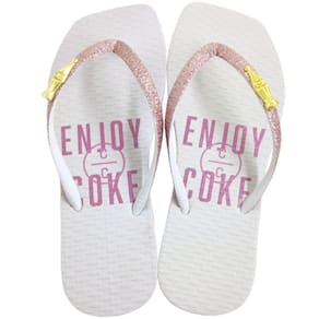 Chinelo De Dedo Feminino Casual Dia a Dia Borracha Coca Cola Shine Sandal Cc4131
