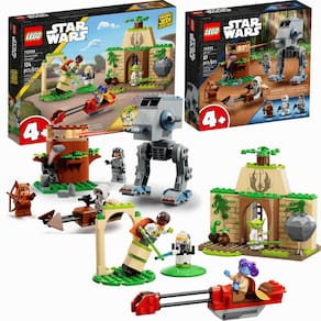Kit Lego Star Wars Set Templo Jedi e AT-ST 211 Peças