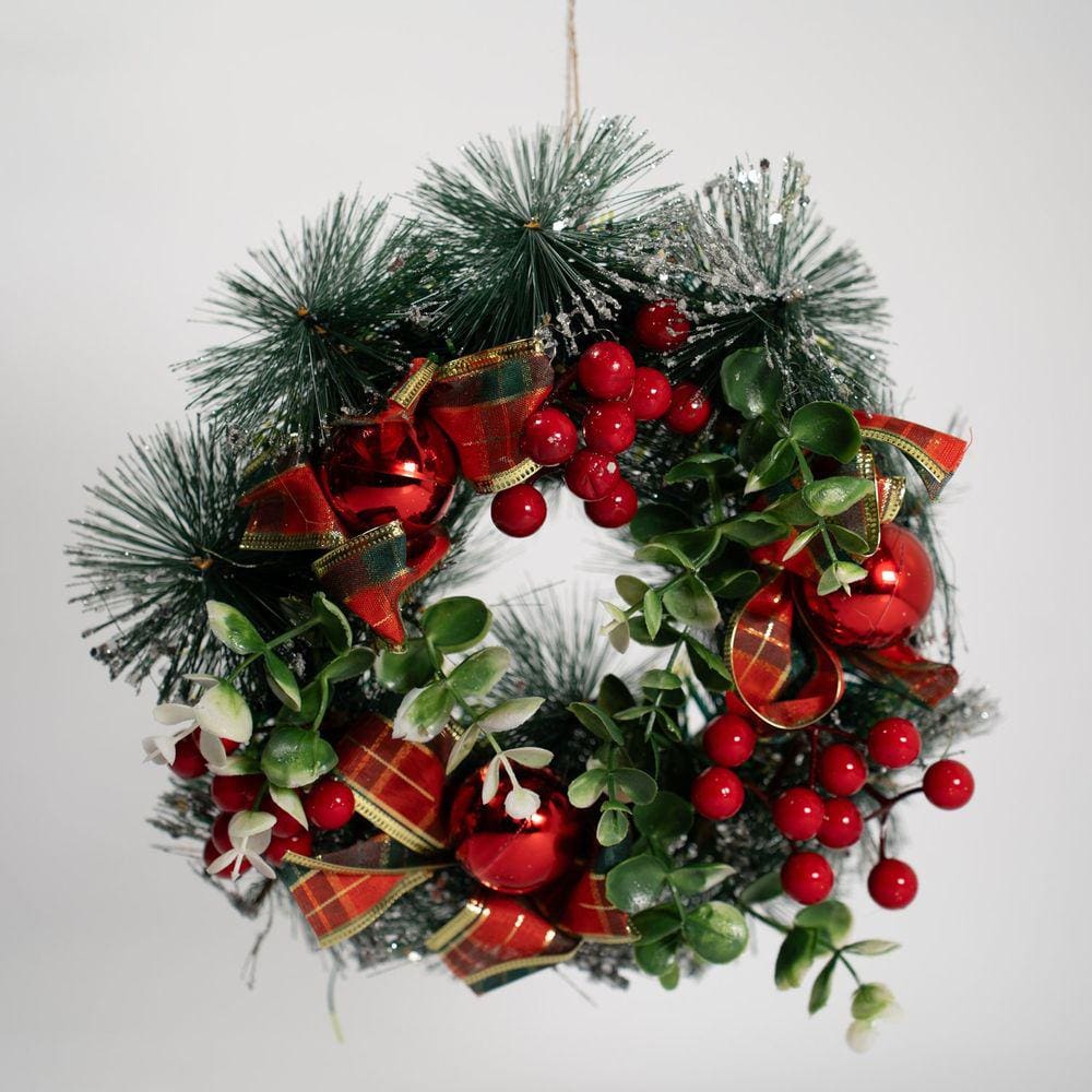 Guirlanda Natalina Enfeite De Porta Natal 23cm