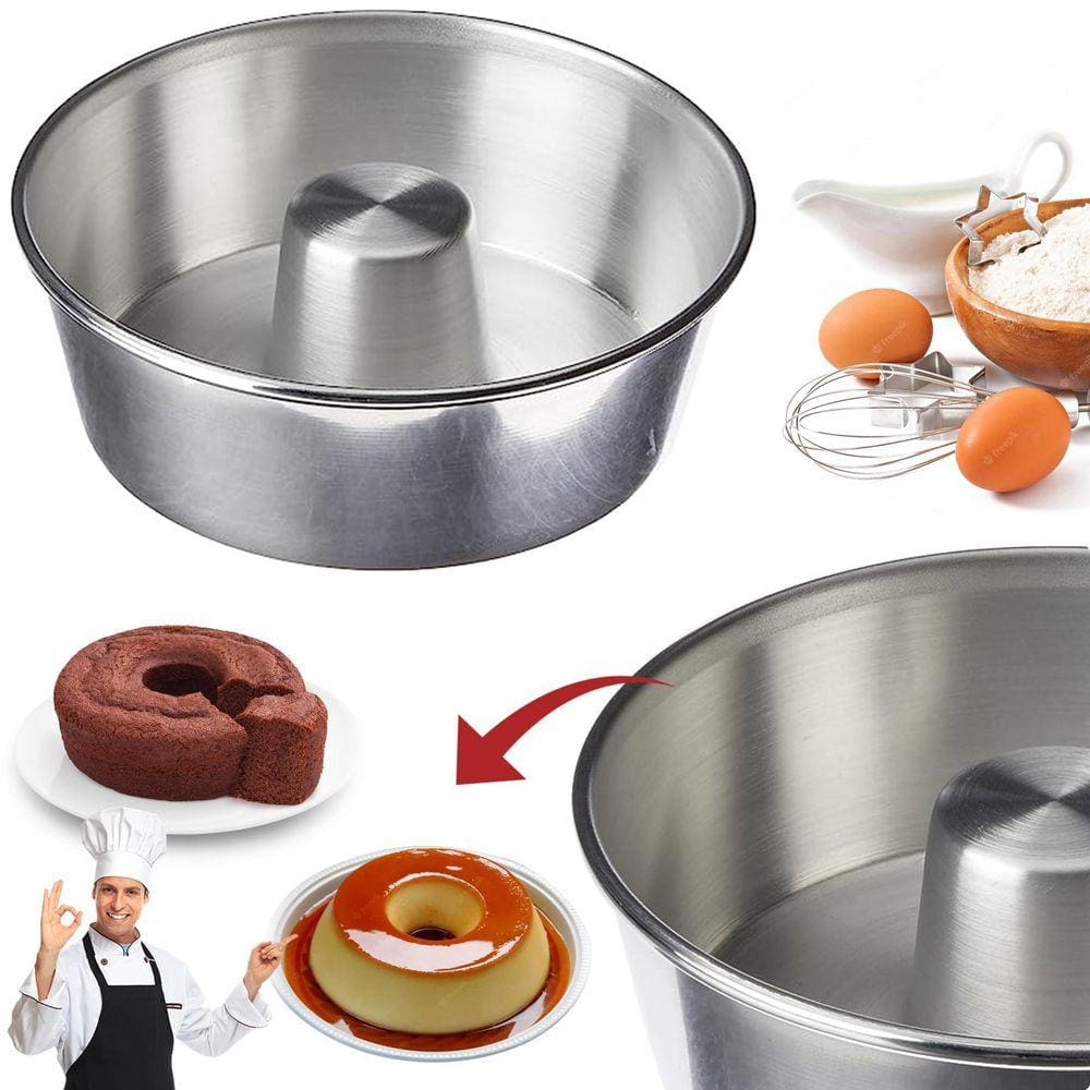 Forma Assadeira De Bolo E Pudim Com Furo No Meio N 20
