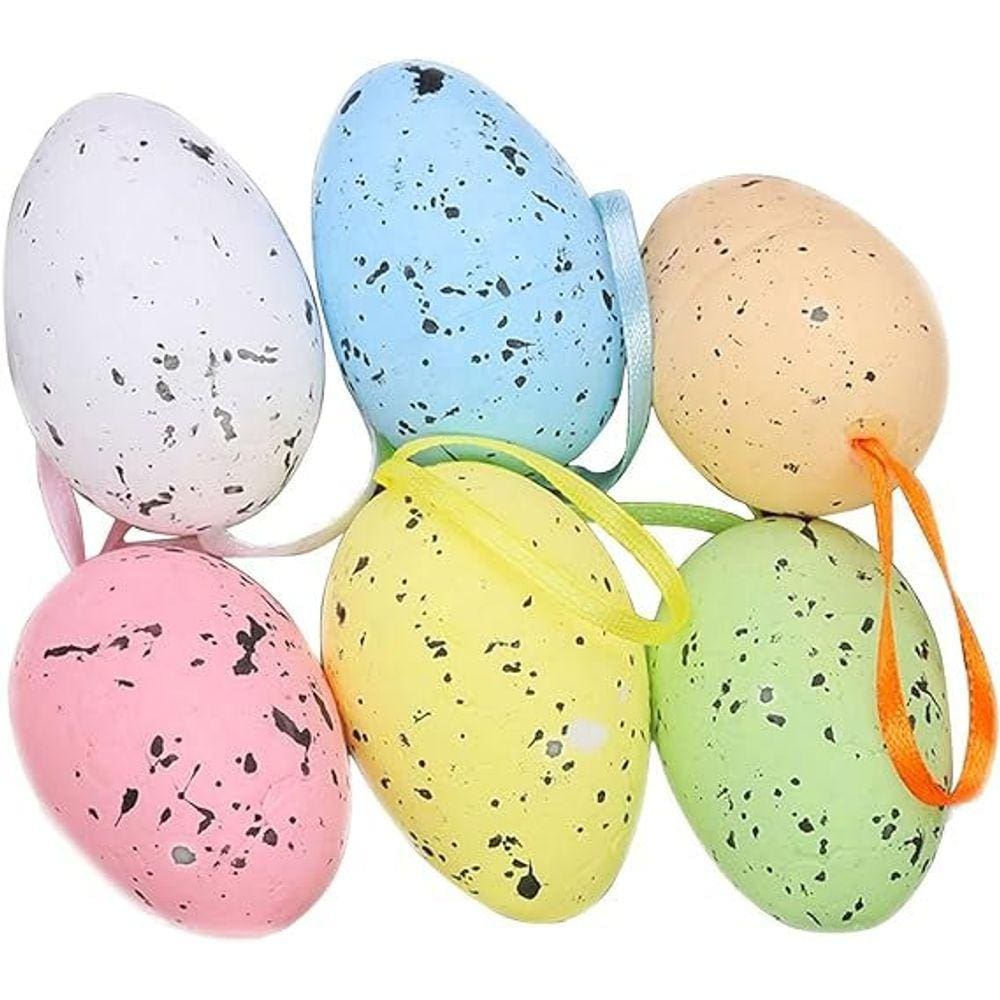 Enfeite Decorativo Páscoa 30 Ovos Pendentes Coloridos