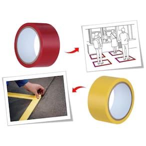 Fita Demarcação De Solo E Vidro 48Mm X 15M Hammer Amarelo