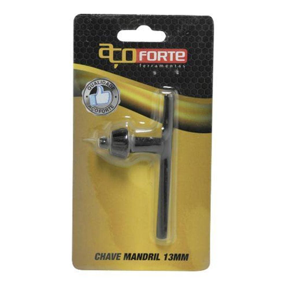 Chave Mandril 13Mm Tipo T Para Aperto Furadeira- Aço Forte