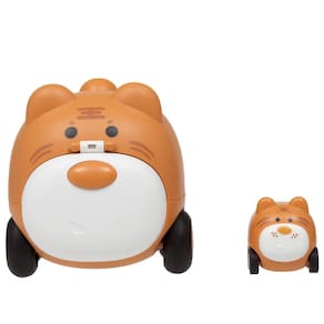 Carrinho Animal Com Filhote Marrom Claro - Buba