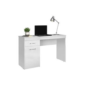 Escrivaninha p/ Escritório Vitória c/ 1 Porta e 1 Gaveta Branco - Demóbile