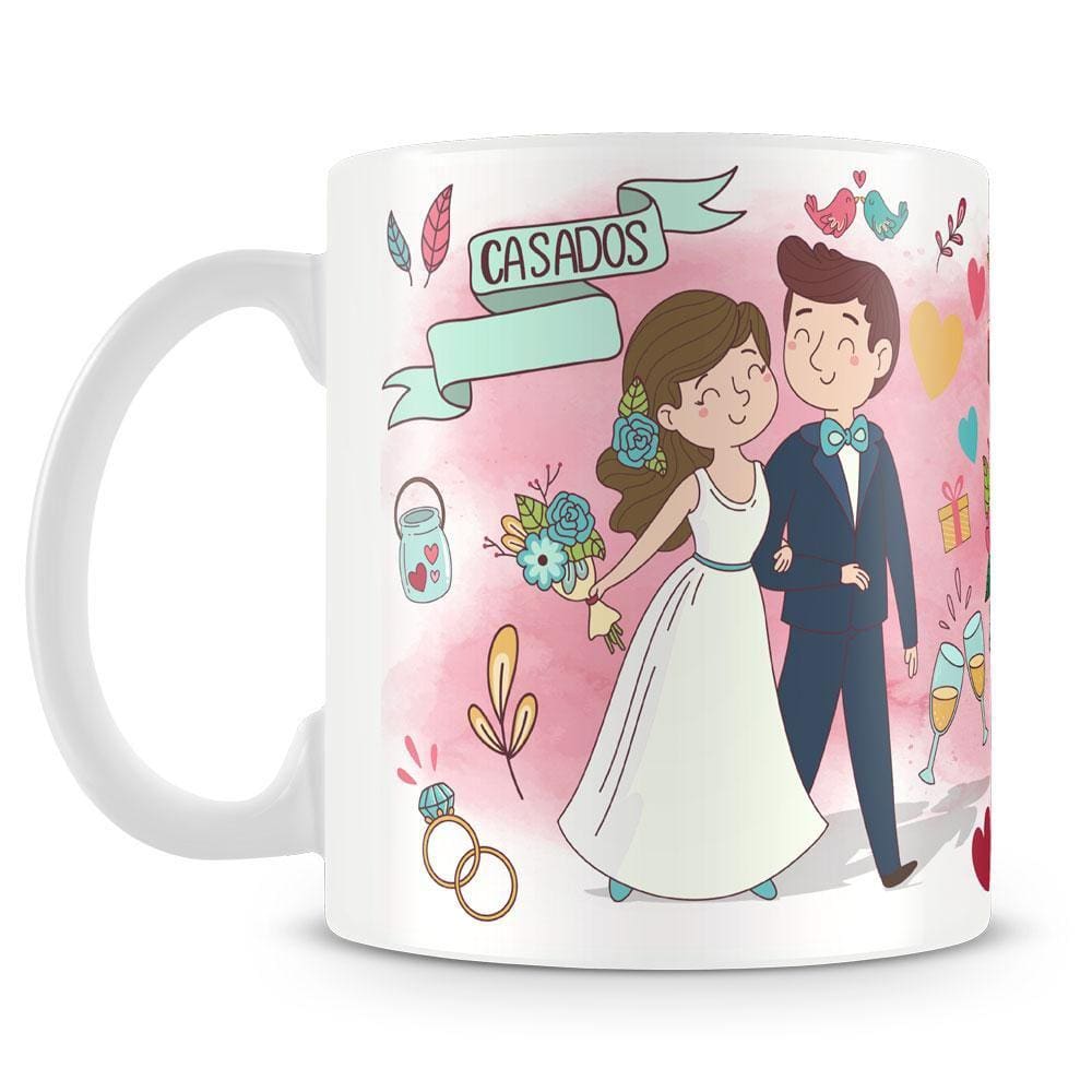 Caneca Estampada para Casamento (Mod.2)