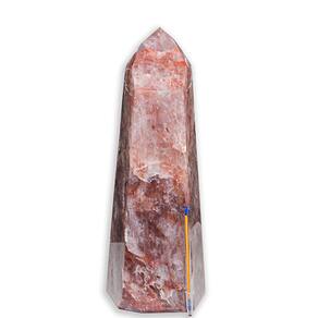 Ponta Pedra Hematoide Vermelho Grande Natural Lapidada 40cm 9kg