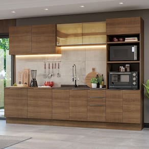 Armário de Cozinha Completa 310cm Rustic Stella Madesa 03