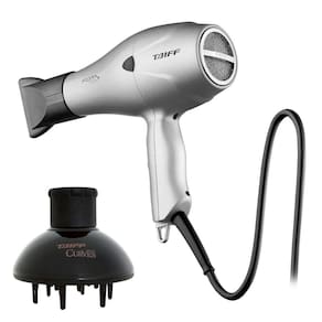 Kit Taiff - Secador Profissional Fox Ion S Prata 2100W 127V + Difusor De Ar Curves