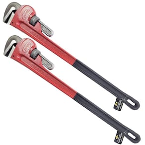 Kit 2 Chave Grifo Tipo Americano Mordentes Aço 36 Pol 900Mm