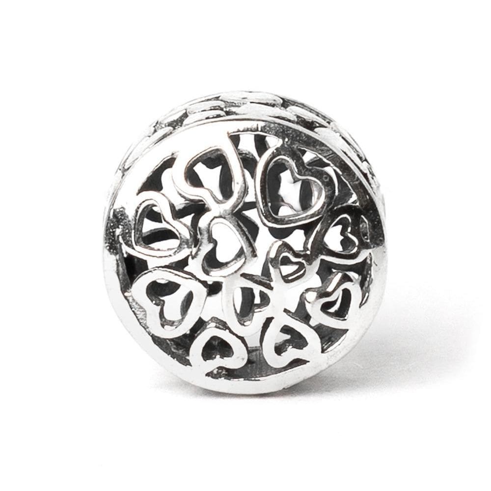 Berloque Separador Coração Vazado