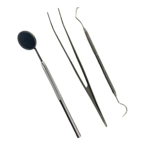 Kit Dentistica-Lm-Sonda-Escavado-Espelho-Pinça Clinica