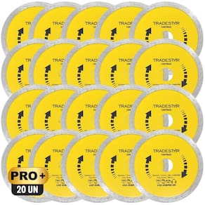 Kit Com 20 Disco Diamantado Contínuo 110X20Mm Porcelanato