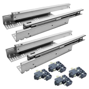 Kit Com 12 Par Corrediça Oculta Amortecedor 45 Cm 35Kg Par