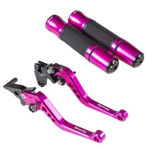 Kit Esportivo Rosa Manopla Jupiter Manete Gsr 750 Gsx-S 750